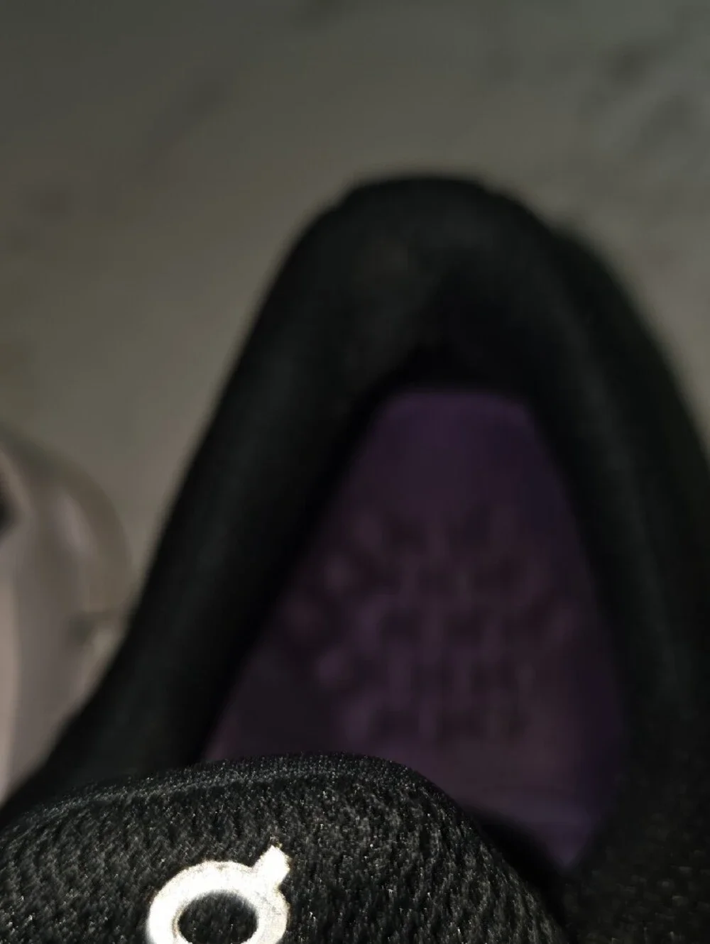 On Running Women's Black and White Cloudfoam Athletic Shoes